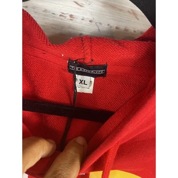 The Birth Place Hoodie Sweatpants Set Men's XL Red White Atlanta GA Graphic New - Picture 5 of 12